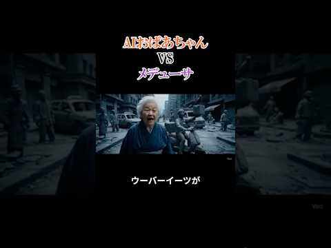 AIおばあちゃんvsメデューサ【#53】 #ai #aivideo #aishorts #shorts   #おばあちゃん thumbnail