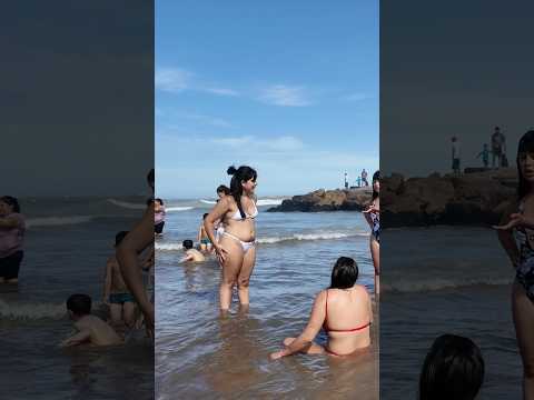 🇦🇷 Mar del Plata Beach on a Hot Summer Day thumbnail