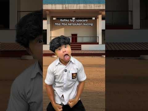 Ketika lagi upacara tiba tiba kerasukan kucing #ardikatamps #comedy thumbnail