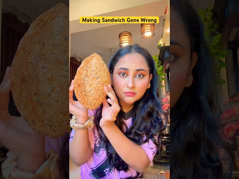 Making Sandwich Gone wrong #minivlog #ytshorts #shorts thumbnail
