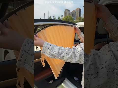 ▶️ Magnetic Slide Retractable Rail Car Window Curtains – instant privacy on the road ( # 3278 ) thumbnail