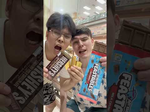 ช็อกโกแลตถูกVSช็อกโกแลตที่แพงที่สุดในโลก🍫🌍#chocolate #gold #mrbeast #feastables #shorts thumbnail