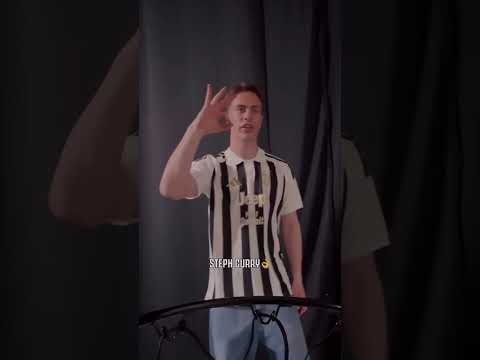 NBA mode on set 🏀⚪️⚫️ | #juventus #newkit #shorts thumbnail