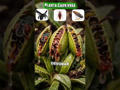 Será que a planta carnívora vai capturar todos os insetos?!😱 #shorts thumbnail