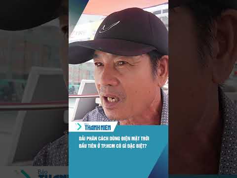 Dải phân cách dùng điện mặt trời đầu tiên ở TP.HCM #shorts thumbnail