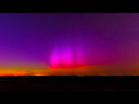 Northern Lights over Germany near Hanover / Lake Steinhude thumbnail