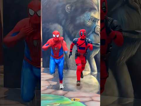 Superheroes to the rescue😱 #spiderman thumbnail