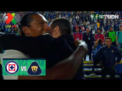 ¡ABRAZO FUERTE ENTRE EFRA Y HUIQUI! Cruz Azul vs Pumas | Liga MX - Final - Ida Clausura 2026 | TUDN thumbnail