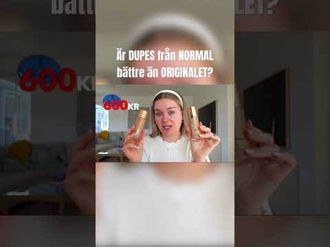 LÅT OSS JÄMFÖRA! #dupe #normal thumbnail