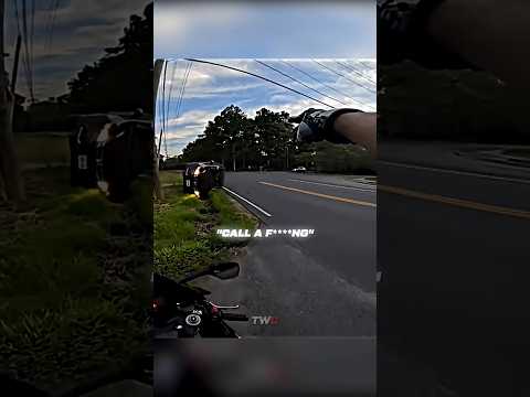 Biker Rescues Mother and Daughter from Flipped Car ❤️‍🩹 thumbnail