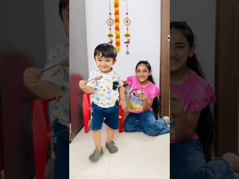 Rishabh ne apna khana kisko khilaya❓🤔😳 #shorts #samayranarula #siblings thumbnail