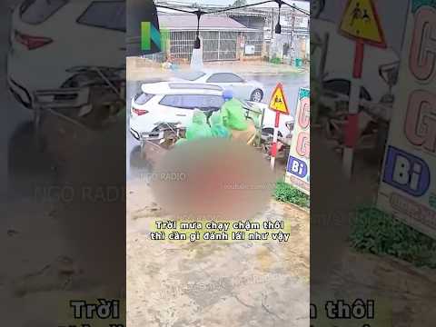 Trời mưa chạy chậm thôi thì cần gì đánh lái như vậy thumbnail