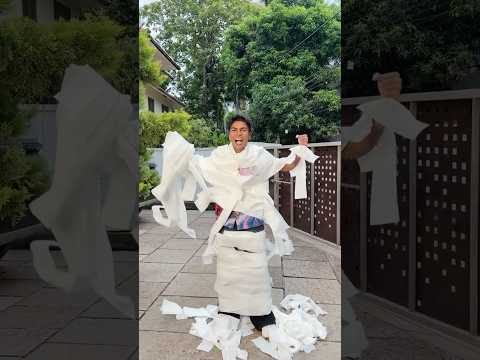 Abin vs Tissue Paper ?? Challenge #shorts thumbnail