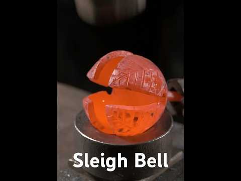 Making a Sleigh Bell (AKA Cat Caller)  #metalworking #blacksmith #bell thumbnail