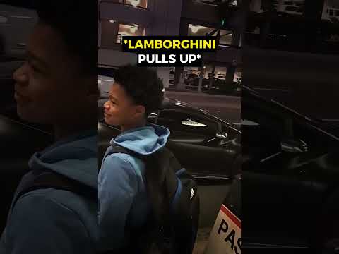 Dad surprises son with a lamborghini ❤️ thumbnail