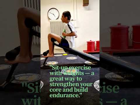 #build a 6-Pack with #weighted Bench Sit-Ups! #ultimate Core Routine? #shorts #2winners #intense thumbnail