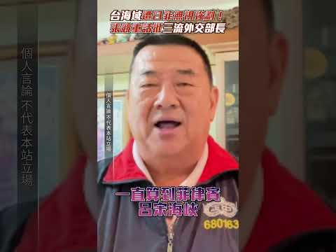 台海域遭日菲無視強劃！　張競重話批三流外交部長 #shorts #海域 #日本 #菲律賓 #張競 #外交部長 #三流 @ChinaTimes thumbnail