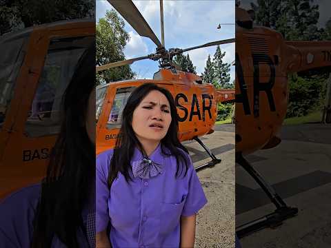 kk nggak boleh naik helikopter #trandingshorts thumbnail