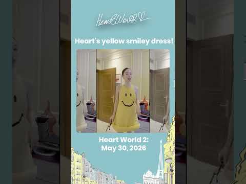 Heart's yellow smiley dress! #shorts | Heart World 2 thumbnail