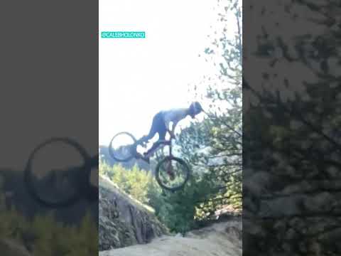 Daredevil Pulls Of A Backflip Over A Ravine 😱 thumbnail