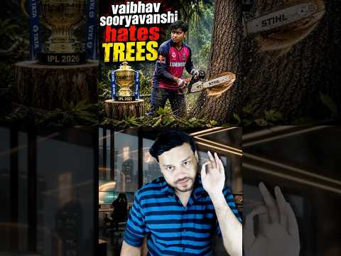 IPL Viral Guy Vaibhav Sooryavanshi HATES Trees & Jungles - IPL Dot Ball  - IPL 2026 #shorts thumbnail