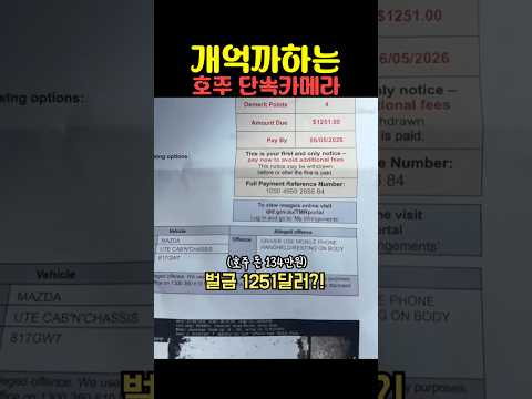 개억까하는 호주 단속카메라 thumbnail