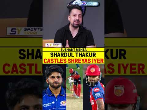 SHARDUL THAKUR CASTLES SHREYAS IYER ? #shreyasiyer #ipl2026 #mivspbks #shardulthakur thumbnail