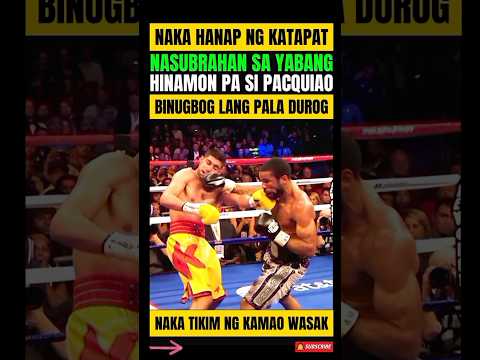 NAG YABANG! MAHINA NAMAN PALA! HINAMON PA SI MANNY PACQUIAO! thumbnail