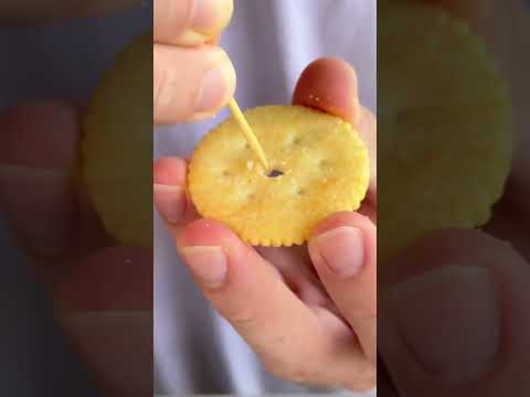 How To Eat Crackers with Cheese Right! 😳 thumbnail