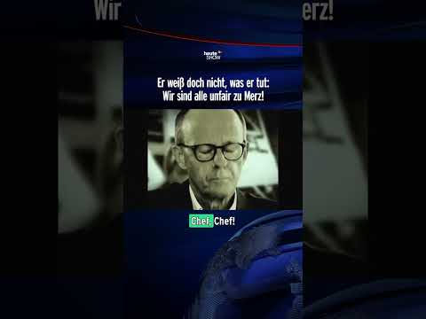 Er weiß doch nicht, was er tut: Wir sind alle unfair zu Merz! | heute-show #shorts thumbnail