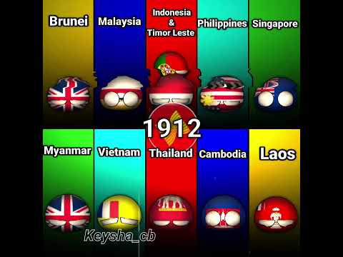 ASEAN country past 2025 - 1800 #countryballs #shorts #alightmotion #history #edit thumbnail