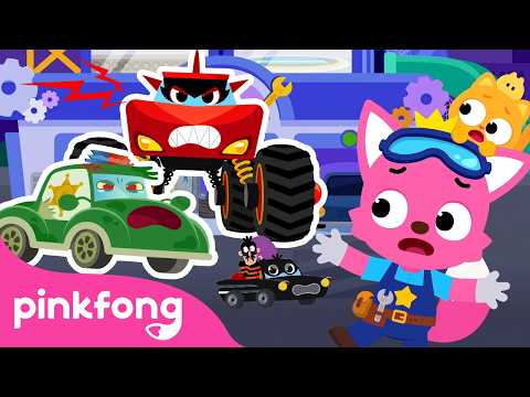 Help the Zombie Police Car & Monster Truck | 🚓 Car Hospital Compilation | Pinkfong Official thumbnail