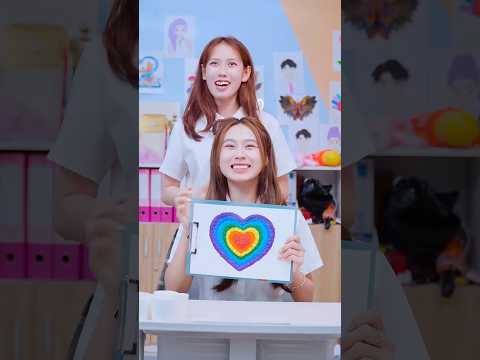 Thanks to Your Subscriptions, She Won the Challenge! 🙌🌈 #anhchinh #kpop#challenge #drawing thumbnail