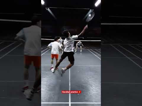 Next Level Rally 🤯🏸#handball #explore #badminton #like #love #shorts #sports #jaan #play #shortsfeed thumbnail