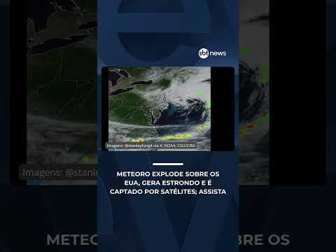 Meteoro explode sobre os EUA; vídeos registram barulho e clarão | #SBTNews thumbnail