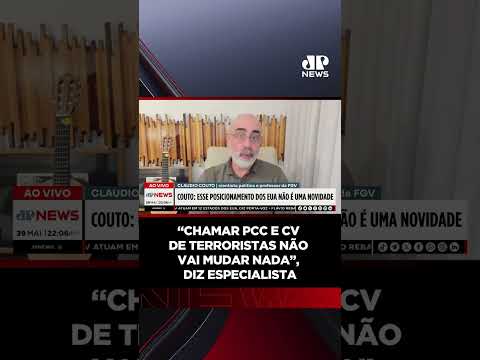 “Chamar PCC e CV de terroristas não  vai mudar nada”, diz especialista #Shorts thumbnail