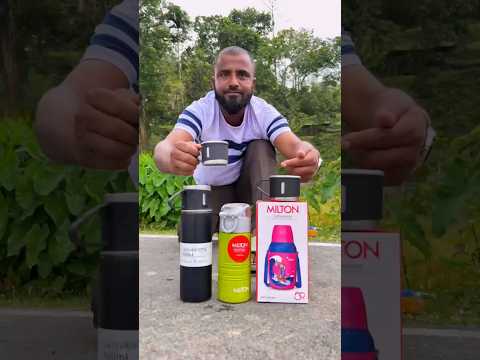 Vacuum Bottle @ Cup Set Vs Milton Kool Bottle Unboxing Test ? thumbnail