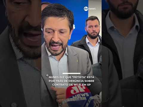 Nunes diz que "petista" está por trás de denúncia sobre contrato de Wi-fi em SP | #SBTNews thumbnail