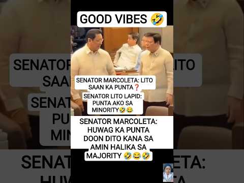 GOOD VIBES SENATOR MARCOLETA AT SENATOR LITO LAPID #goodvibes  #senator #shorts thumbnail