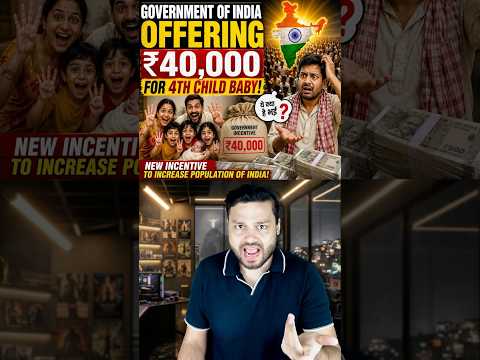 4th Baby With My Wife! Government of India's Incentive For INCREASING POPULATION #shorts thumbnail