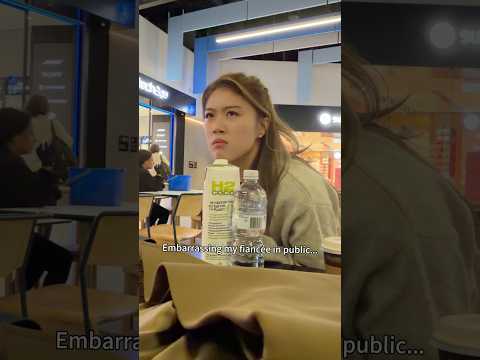 Why she’s so embarrassed 😳🤣 #shorts #couple #comedy thumbnail