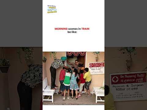 Morning scenes in train be like !  #tmkoc #funny #jethalal #daya #shortsfeed thumbnail