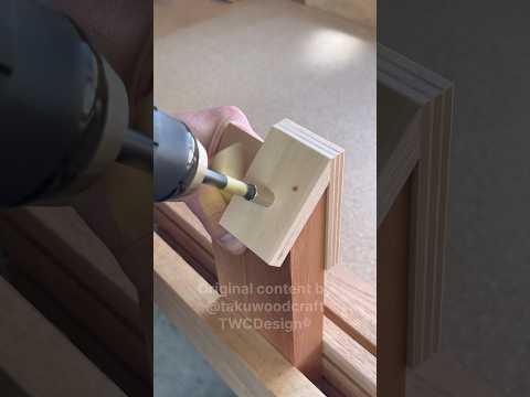 Miter dowel joint jig #shorts #woodworking #diy thumbnail