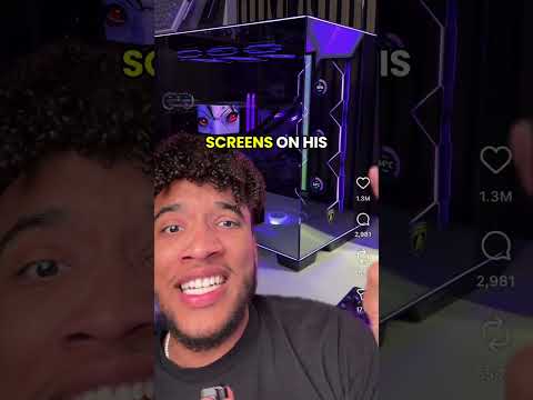 His Lamborghini PC Case costs more than your PC.. #carterpcs #tech #gamingpc #custompc thumbnail