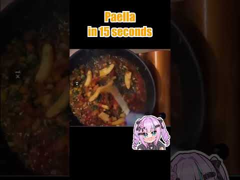 paella in speed... #vtuber #cooking #hayate thumbnail