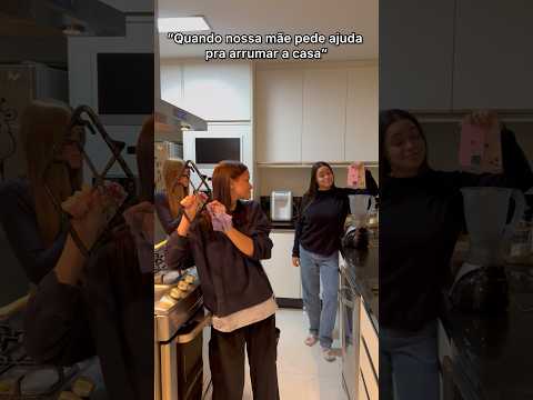 QUANDO NOSSA MÃE PEDE AJUDA PRA ARRUMAR A CASA #millenaemanumaia thumbnail
