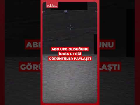 ABD Savunma Bakanlığı UFO olduğunu iddia ettiği görüntüler paylaştı #shorts #abd #ufo thumbnail