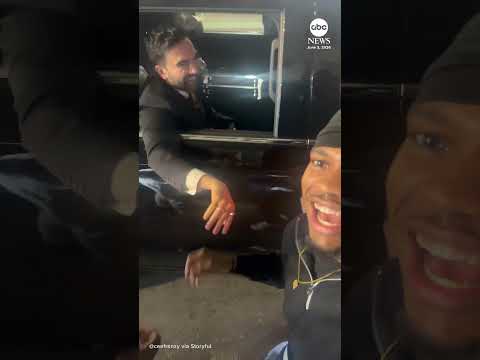 New York Knicks fans celebrate Game 1 victory in NYC thumbnail