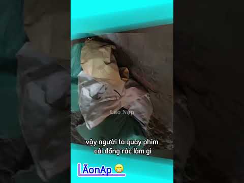 Nghệ thuật sắp đặt khi đổ rác 🤣 #laonap thumbnail