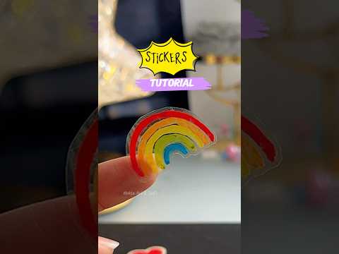 Easy way to make Transparent Stickers ?✨#shorts #art #diy #craft #youtubeshorts thumbnail